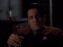 Chakotay Cheers GIF - Chakotay Cheers Star Trek GIFs