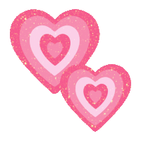 Revolving Hearts Sticker