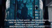 Mornius Health Tips Morbius Film GIF - Mornius Health Tips Morbius Film Starting To Feel Weird GIFs