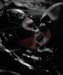 Batman Catwoman GIF - Batman Catwoman Lick GIFs