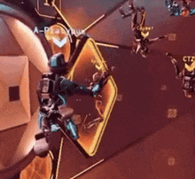 a video game is being played with a player named a-pia