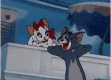 Kitty Love Tom And Jerry GIF - Kitty Love Tom And Jerry Kitty GIFs