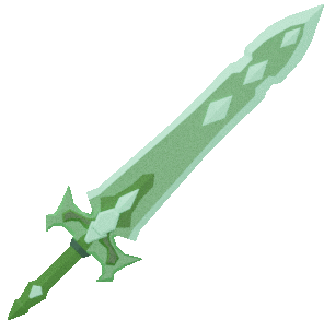 Emerald Sword Sticker - Emerald Sword Stickers