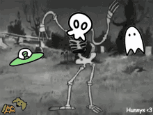 Hunnys Skeleton GIF - Hunnys Skeleton Halloween GIFs