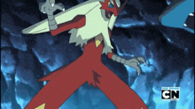 a cartoon character with a cn logo on the bottom right