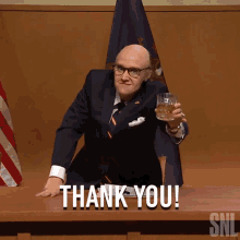 Thank You Rudy Giuliani GIF - Thank You Rudy Giuliani Kate Mckinnon GIFs