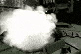 a computer generated image of a tank firing