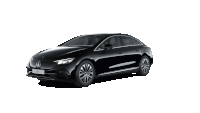 a black mercedes benz eqb is displayed on a white background