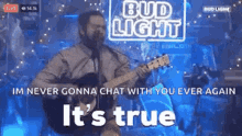 Post Malone Bud Light GIF - Post Malone Bud Light Never Gonna Chat With You Ever Again GIFs
