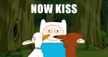 kiss make out adventure time couple friends