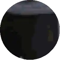 a black circle with a white border and a white background
