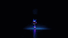 a blurred image of a red white and blue car