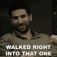 Walked Right Into That One Omar Hamza GIF - Walked Right Into That One Omar Hamza Seal Team GIFs