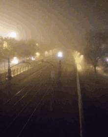 Train Madrid GIF - Train Madrid Fog GIFs