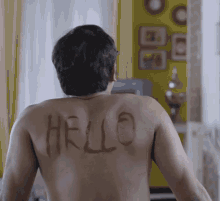 Hello Body Paint GIF - Hello Body Paint Wiping GIFs