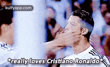 Really Loves Cristiano Ronaldo.Gif GIF - Really Loves Cristiano Ronaldo Person Human GIFs