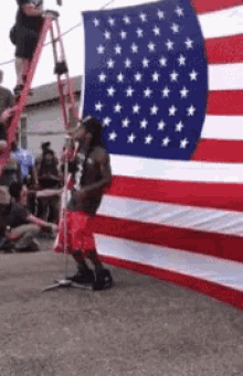 Intentional? GIF - Lil Wayne Flag America GIFs