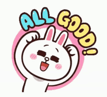 Cony All Good GIF - Cony All Good Line Friends GIFs