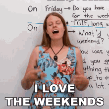 I Love The Weekends Emma GIF