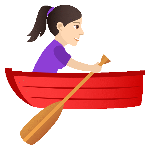 Rowing Joypixels Sticker - Rowing Joypixels Rowboat Stickers