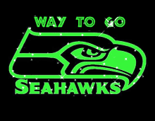 seattle seahawks way to go seahawks sparkling