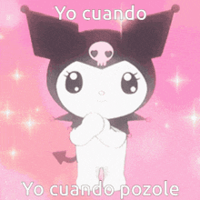 a picture of a cartoon character with a skull on her head and the words yo cuando yo cuando pozole