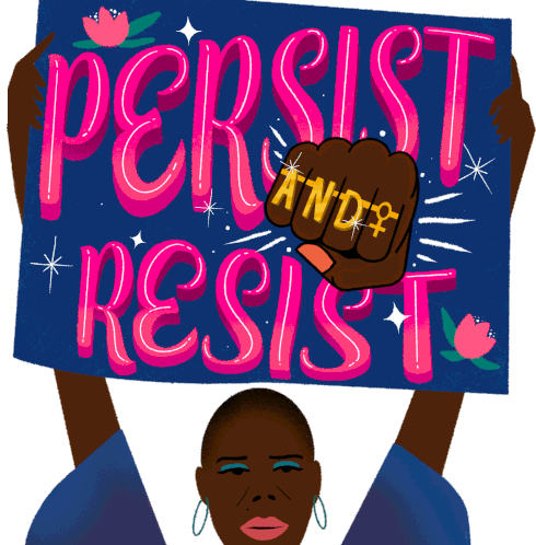Persist Resist Sticker - Persist Resist Resistance Stickers
