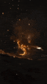 a large explosion in the sky with the sun shining brightly through the clouds