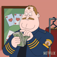 Counting Money Chief Crawford GIF