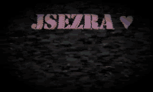 a black background with the word jserav written in pink