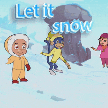 Let It Snow Raju GIF - Let It Snow Raju Chutki GIFs