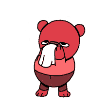 jared d weiss sticker reddish bear cute sick