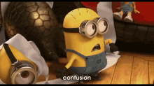 What? GIF - Minions Confusion Confused GIFs