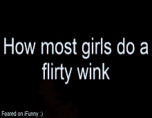 a close up of a woman 's face with the words feared on funny in the bottom right corner