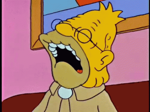 Snoring Old Man GIF - Snoring Old Man Simpsons - GIF 탐색 및 공유