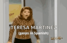 Gasps In Spanish Spanish Gasp GIF - Gasps In Spanish Spanish Gasp Teresa Martin GIFs