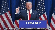 Greatest Jobs President GIF - Donald Trump President Running For President GIFs
