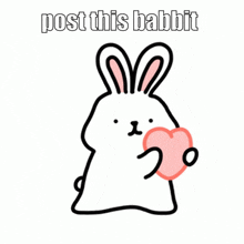 Rabbit Post GIF - Rabbit Post Post This GIFs