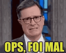 Stephen Colbert / Ops / Foi Mal / Desculpa / Eita GIF - Stephen Colbert Oops My Bad GIFs