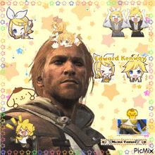 a picture of a man with edward kenway written on the bottom