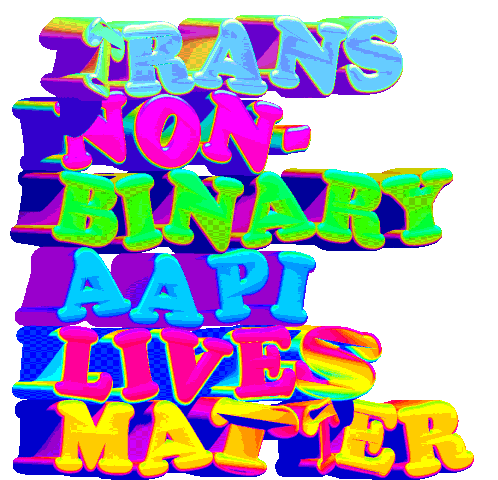 Trans Non Binary Aapi Lives Matter Trans Lives Matter Sticker - Trans Non Binary Aapi Lives Matter Trans Lives Matter Trans Aapi Lives Matter Stickers