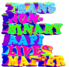 Trans Non Binary Aapi Lives Matter Trans Lives Matter Sticker - Trans Non Binary Aapi Lives Matter Trans Lives Matter Trans Aapi Lives Matter Stickers