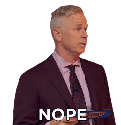 Nope Gerry Dee Sticker - Nope Gerry Dee Family Feud Canada Stickers
