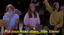 Get Over It Little Steve GIF - Get Over It Little Steve Put Your Hand Down GIFs