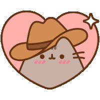 Pusheen Cowboy Sticker - Pusheen Cowboy Howdy Stickers
