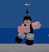 a cartoon character is standing in front of a blue background with the name netl on it