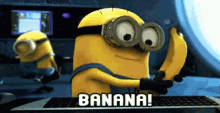 Banana Minion GIF - Banana Minion Despicable Me GIFs