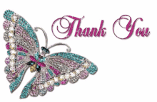 Thank You Butterfly GIF - Thank You Butterfly Glitter GIFs