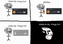 Chegg Bot Troll Face GIF - Chegg Bot Troll Face GIFs