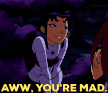 Teen Titans Blackfire GIF - Teen Titans Blackfire Aww Youre Mad GIFs